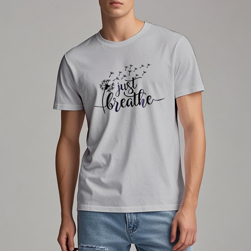 Camiseta Olivenorma Just Breathe Dandelion