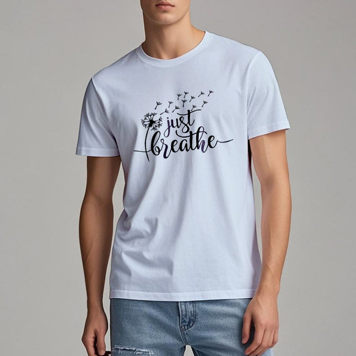 Camiseta Olivenorma Just Breathe Dandelion