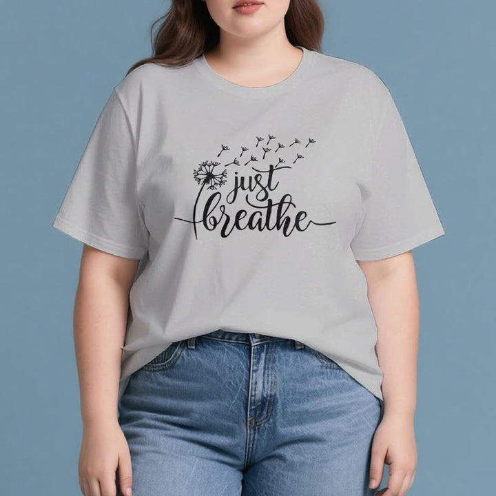 Camiseta Olivenorma Just Breathe Dandelion