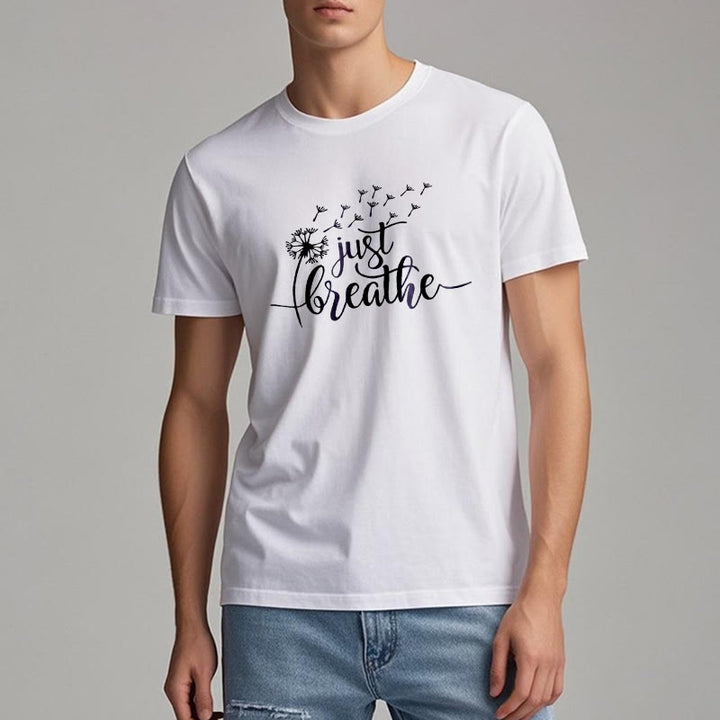 Camiseta Olivenorma Just Breathe Dandelion