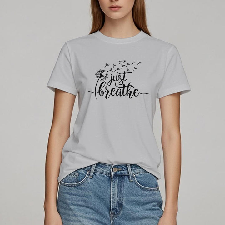 Camiseta Olivenorma Just Breathe Dandelion