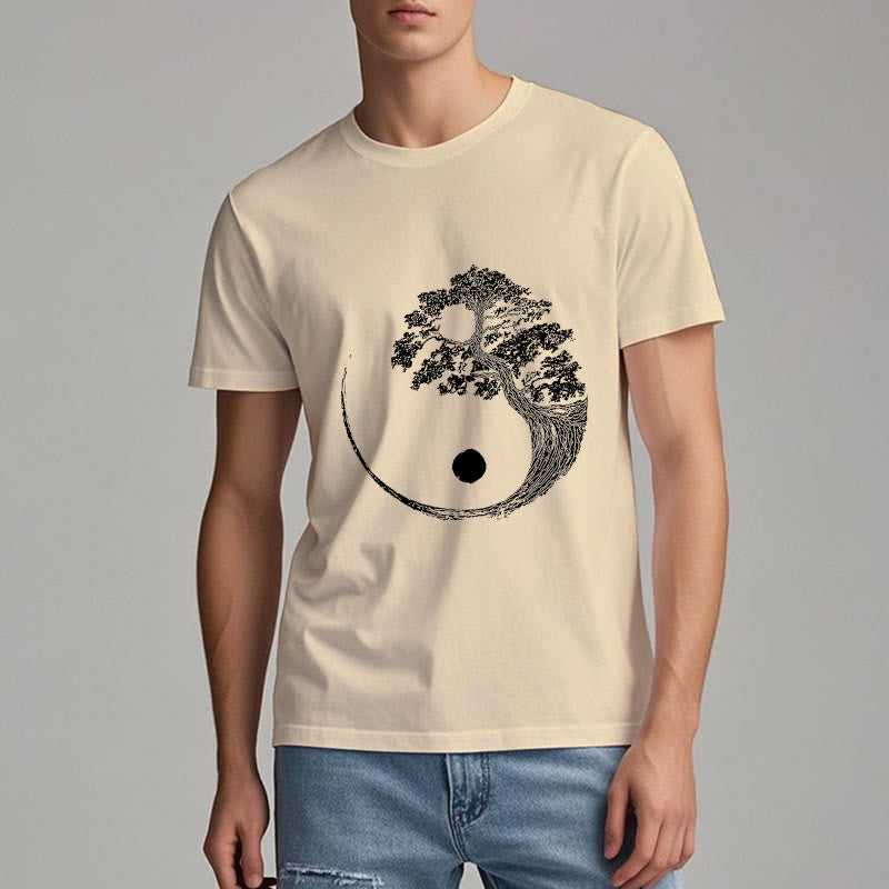 Camiseta Olivenorma Yin Yang Bonsai Tree