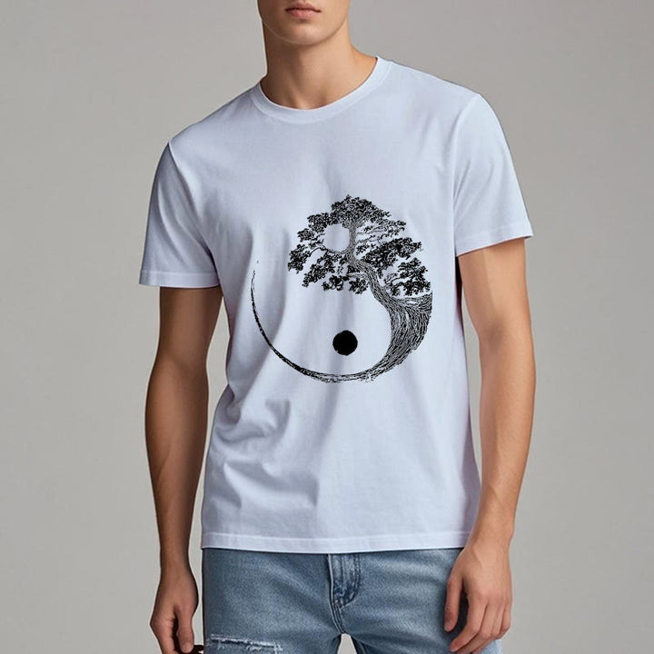 Camiseta Olivenorma Yin Yang Bonsai Tree
