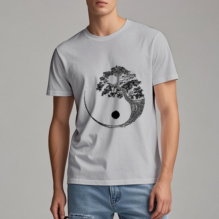 Camiseta Olivenorma Yin Yang Bonsai Tree