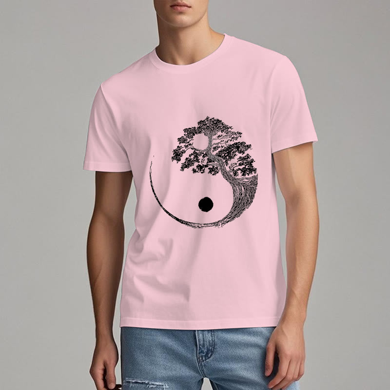 Camiseta Olivenorma Yin Yang Bonsai Tree