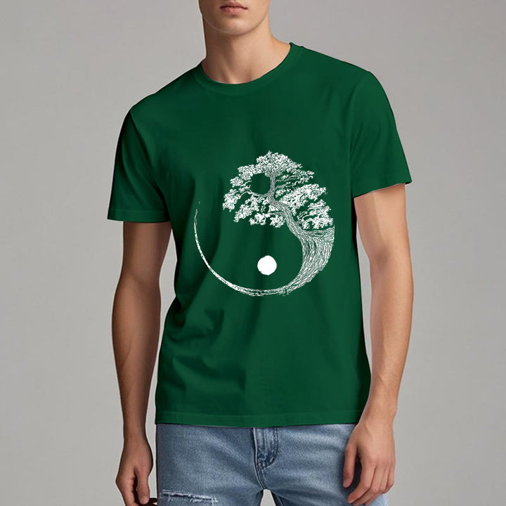 Camiseta Olivenorma Yin Yang Bonsai Tree