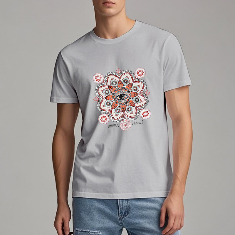 Camiseta Olivenorma con diseño de eslogan "Meditación del Mal de Ojo"