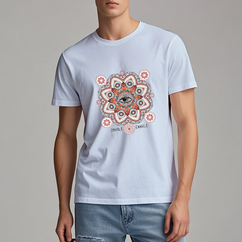 Camiseta Olivenorma con diseño de eslogan "Meditación del Mal de Ojo"
