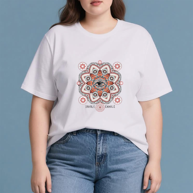 Camiseta Olivenorma con diseño de eslogan "Meditación del Mal de Ojo"