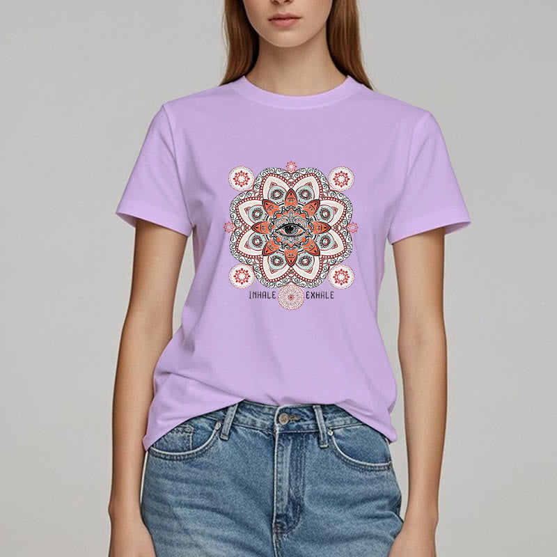 Camiseta Olivenorma con diseño de eslogan "Meditación del Mal de Ojo"