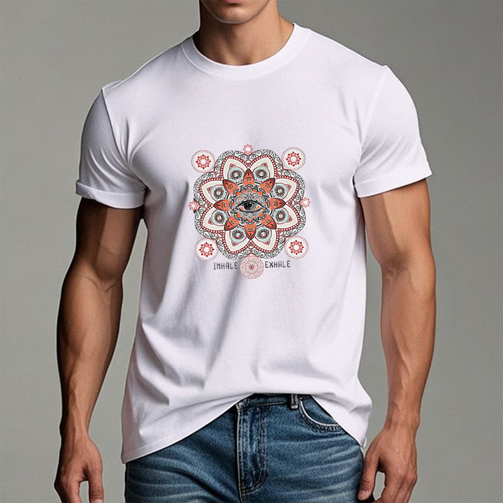 Camiseta Olivenorma con diseño de eslogan "Meditación del Mal de Ojo"