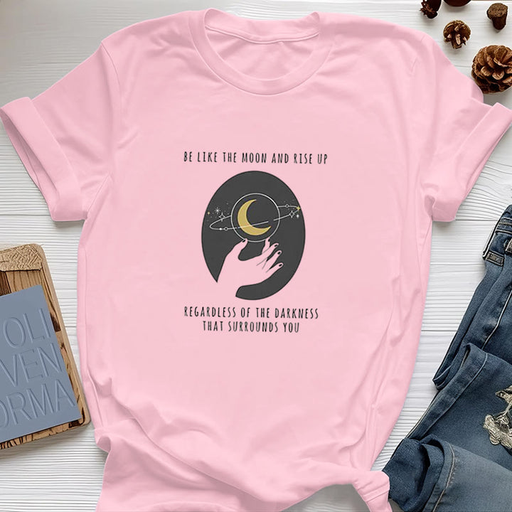 Camiseta "Sé como la luna" de Olivenorma