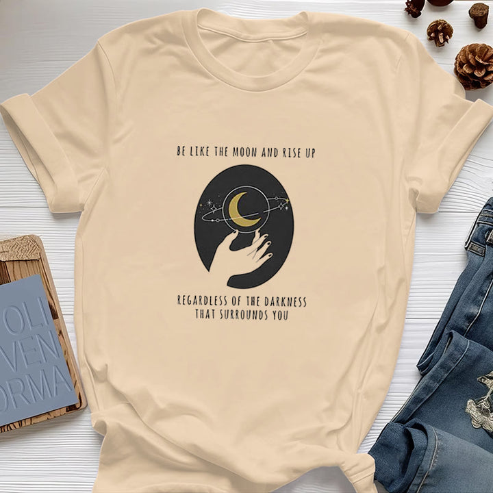 Camiseta "Sé como la luna" de Olivenorma