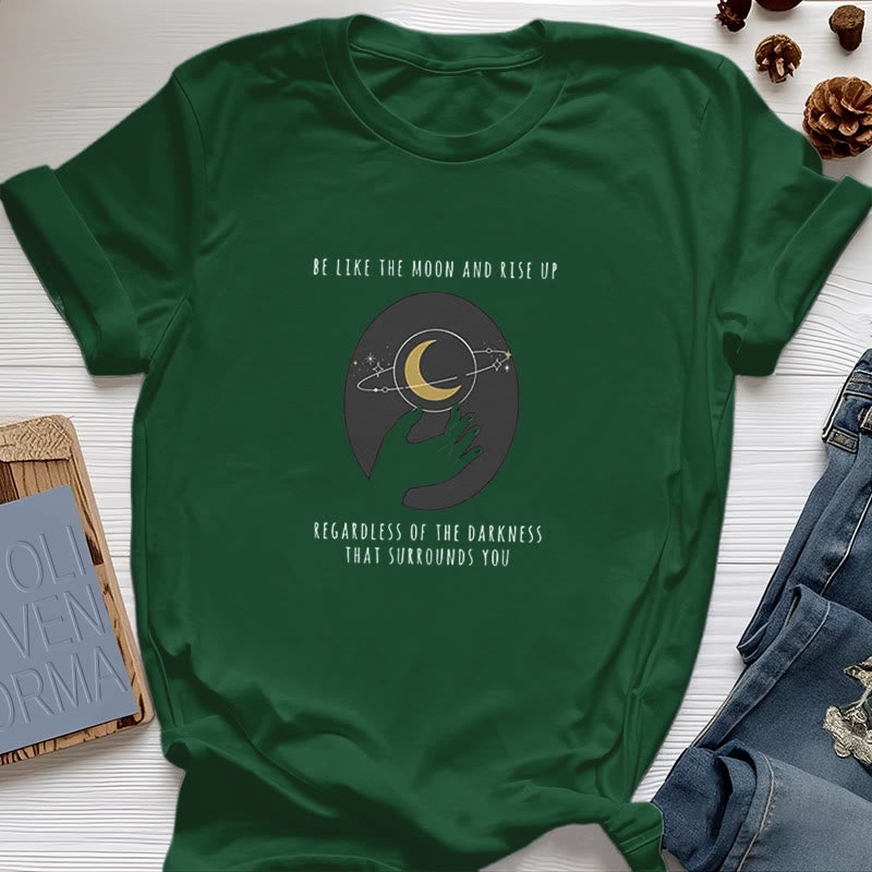 Camiseta "Sé como la luna" de Olivenorma