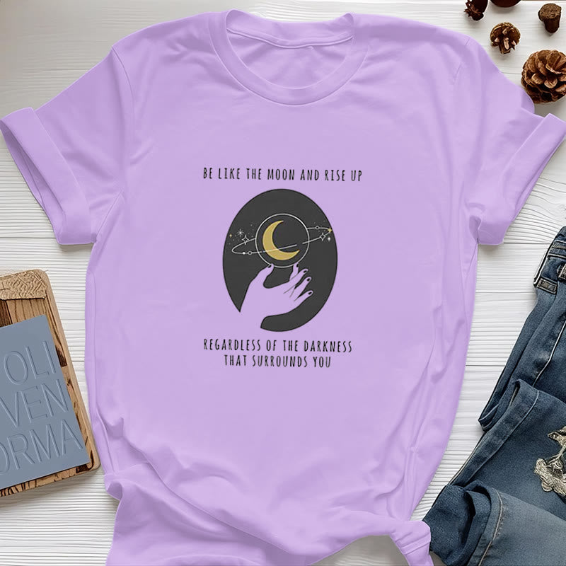 Camiseta "Sé como la luna" de Olivenorma