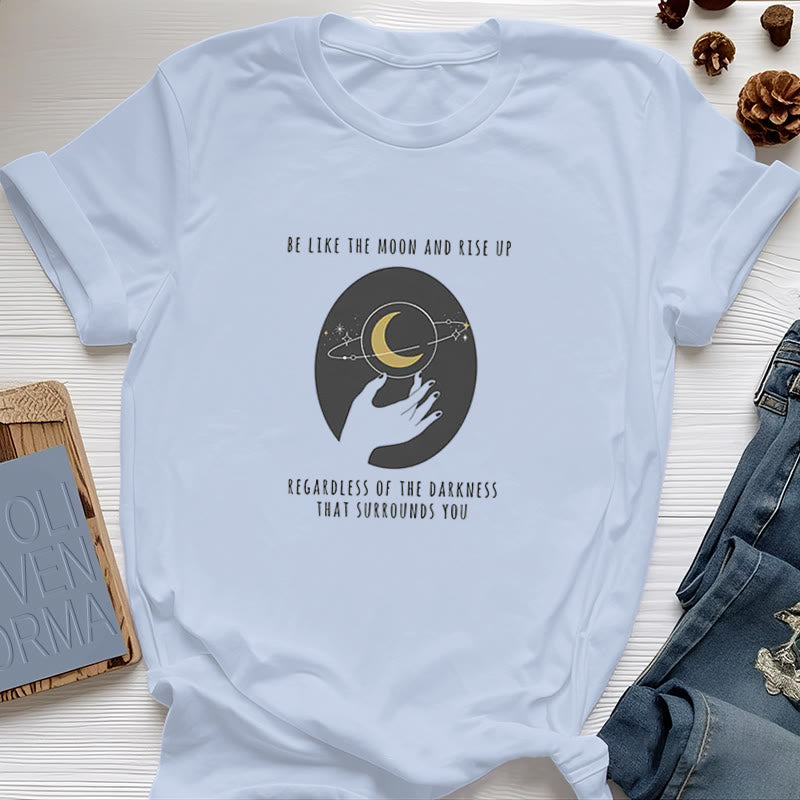 Camiseta "Sé como la luna" de Olivenorma