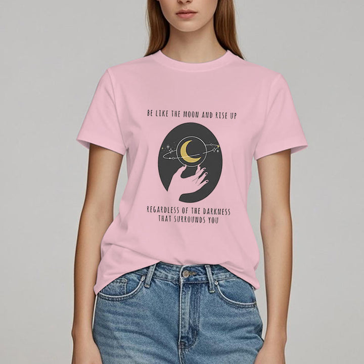 Camiseta "Sé como la luna" de Olivenorma