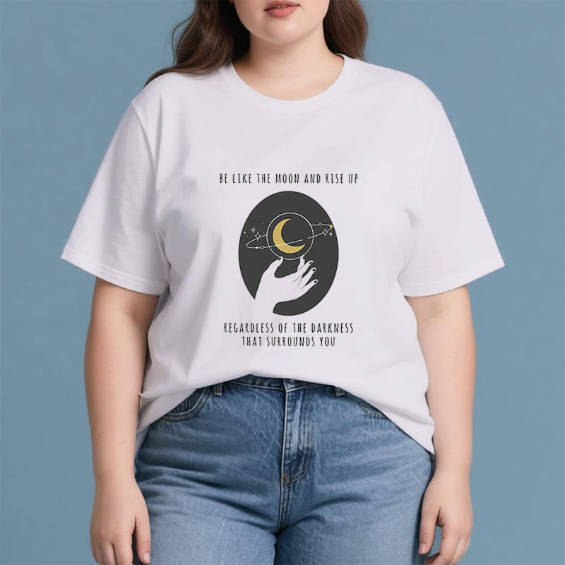 Camiseta "Sé como la luna" de Olivenorma