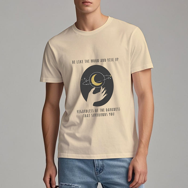 Camiseta "Sé como la luna" de Olivenorma