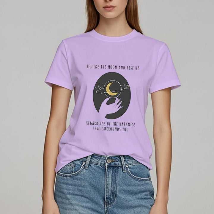 Camiseta "Sé como la luna" de Olivenorma