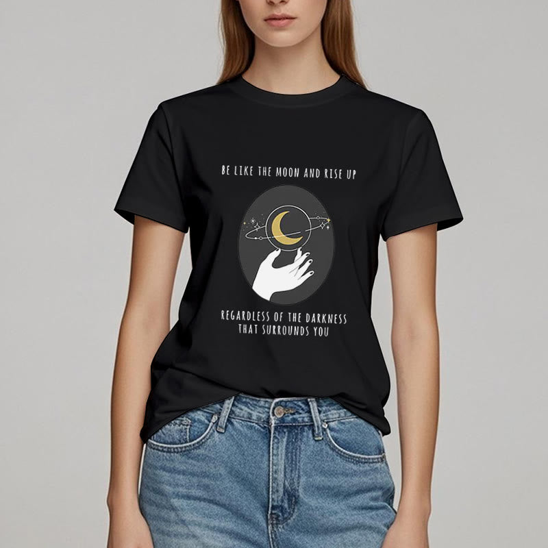 Camiseta "Sé como la luna" de Olivenorma