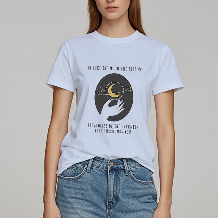 Camiseta "Sé como la luna" de Olivenorma