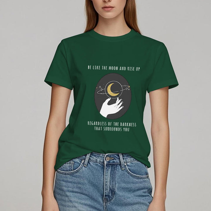 Camiseta "Sé como la luna" de Olivenorma