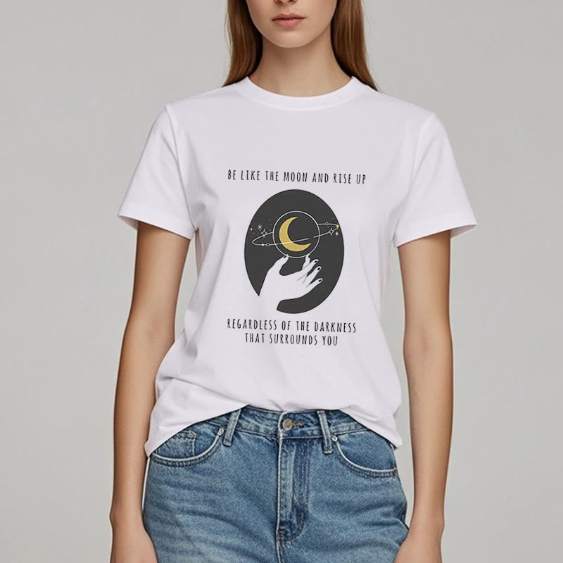 Camiseta "Sé como la luna" de Olivenorma