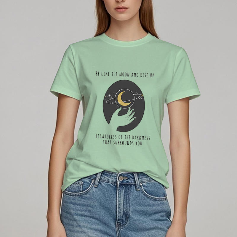 Camiseta "Sé como la luna" de Olivenorma