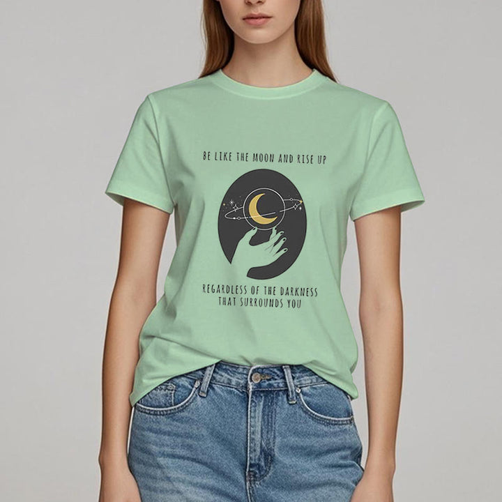 Camiseta "Sé como la luna" de Olivenorma