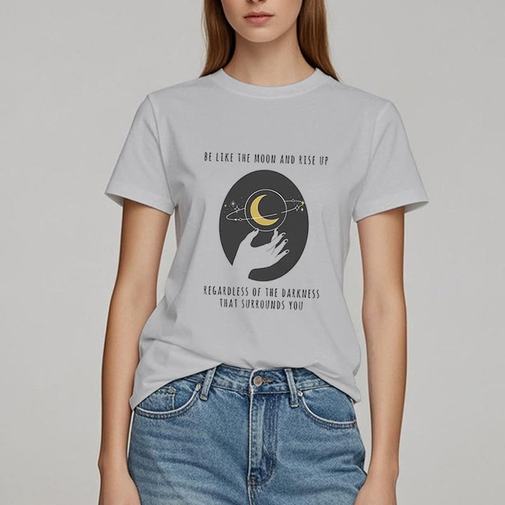 Camiseta "Sé como la luna" de Olivenorma