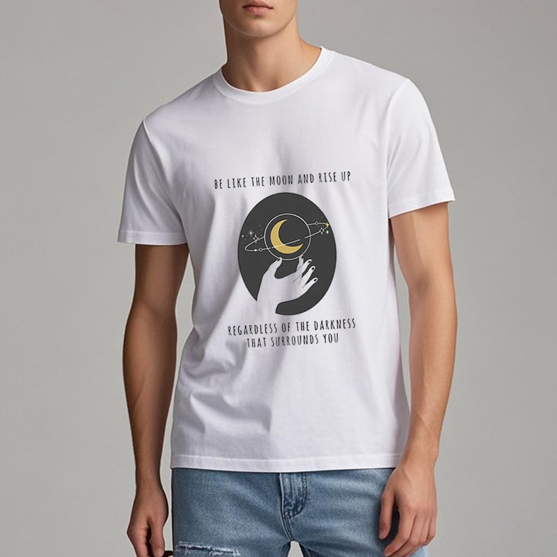 Camiseta "Sé como la luna" de Olivenorma