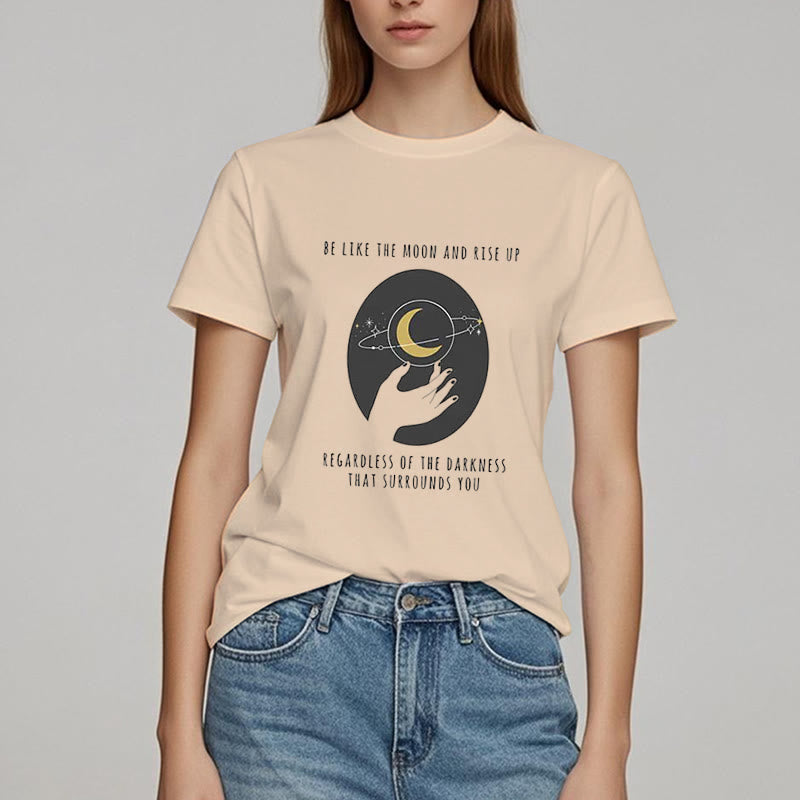 Camiseta "Sé como la luna" de Olivenorma