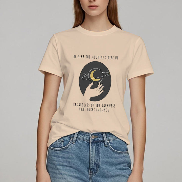 Camiseta "Sé como la luna" de Olivenorma