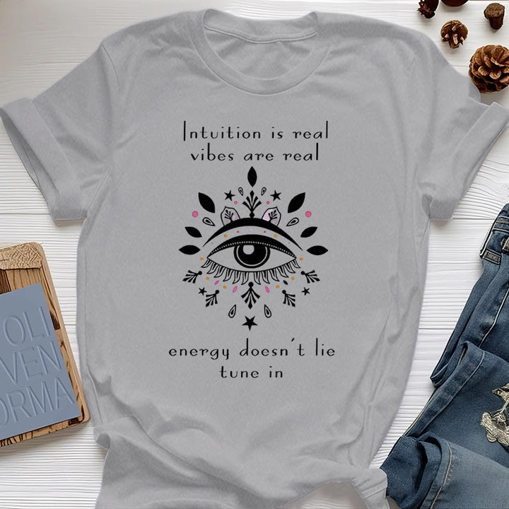 Camiseta con diseño de ojo malvado de Olivenorma Intuition