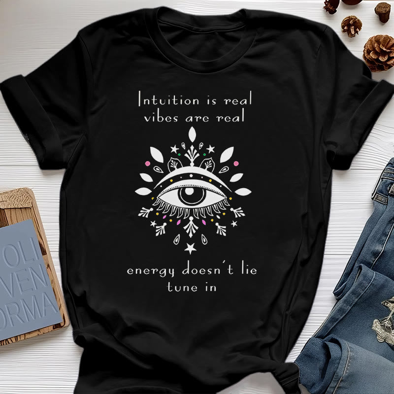 Camiseta con diseño de ojo malvado de Olivenorma Intuition