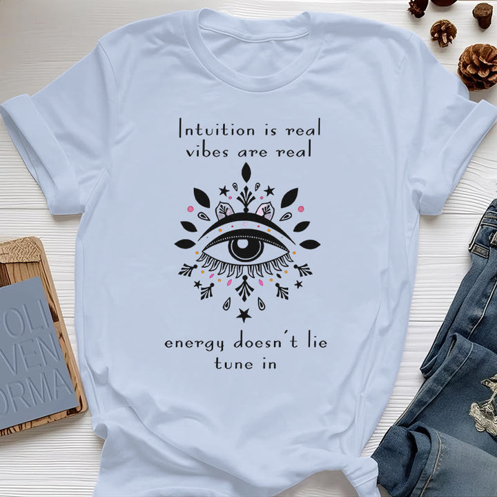 Camiseta con diseño de ojo malvado de Olivenorma Intuition