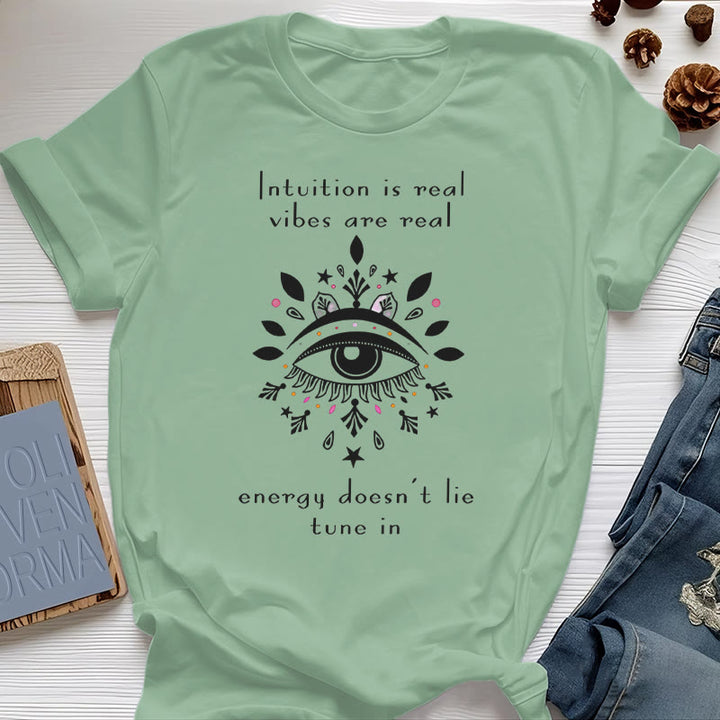 Camiseta con diseño de ojo malvado de Olivenorma Intuition