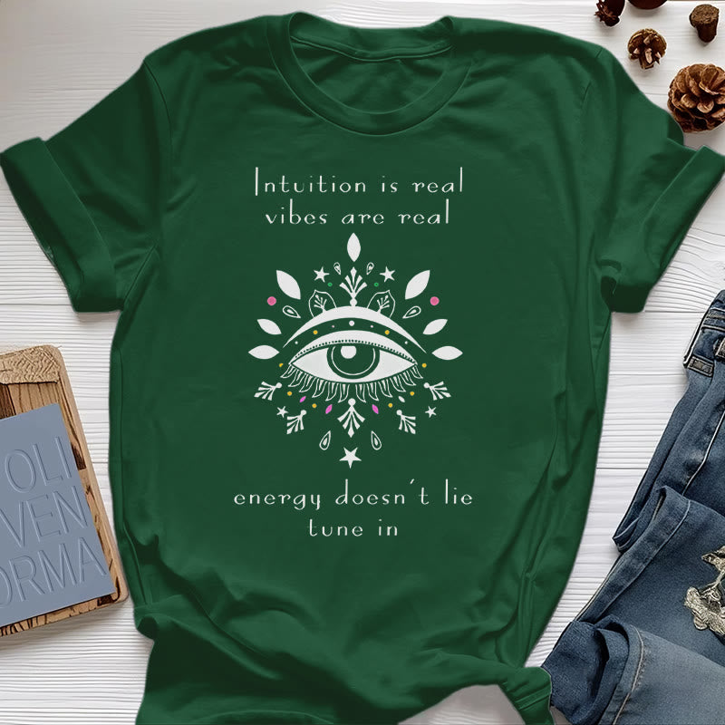 Camiseta con diseño de ojo malvado de Olivenorma Intuition