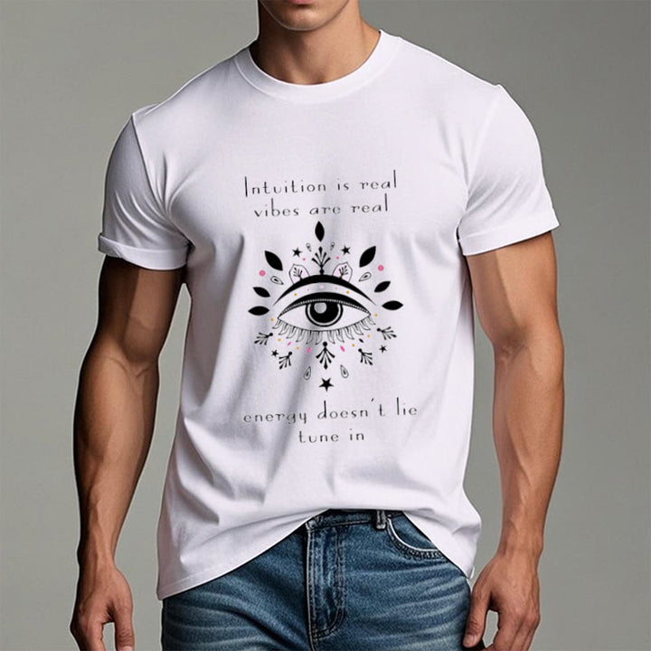 Camiseta con diseño de ojo malvado de Olivenorma Intuition