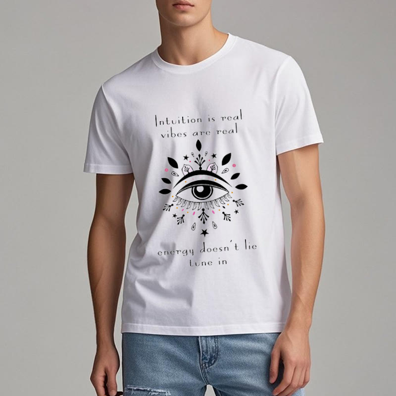 Camiseta con diseño de ojo malvado de Olivenorma Intuition