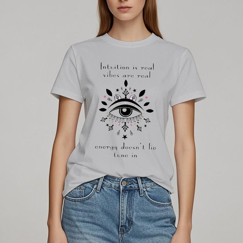 Camiseta con diseño de ojo malvado de Olivenorma Intuition