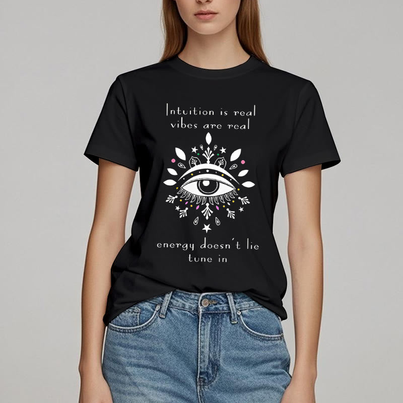 Camiseta con diseño de ojo malvado de Olivenorma Intuition