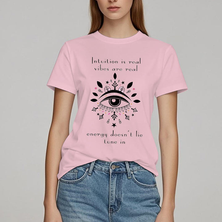 Camiseta con diseño de ojo malvado de Olivenorma Intuition