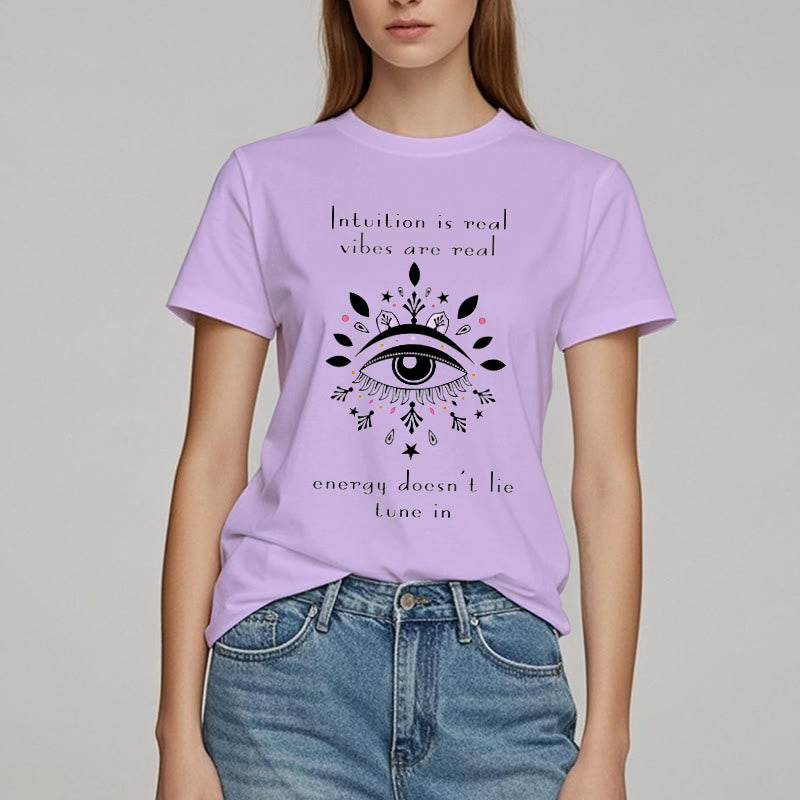 Camiseta con diseño de ojo malvado de Olivenorma Intuition