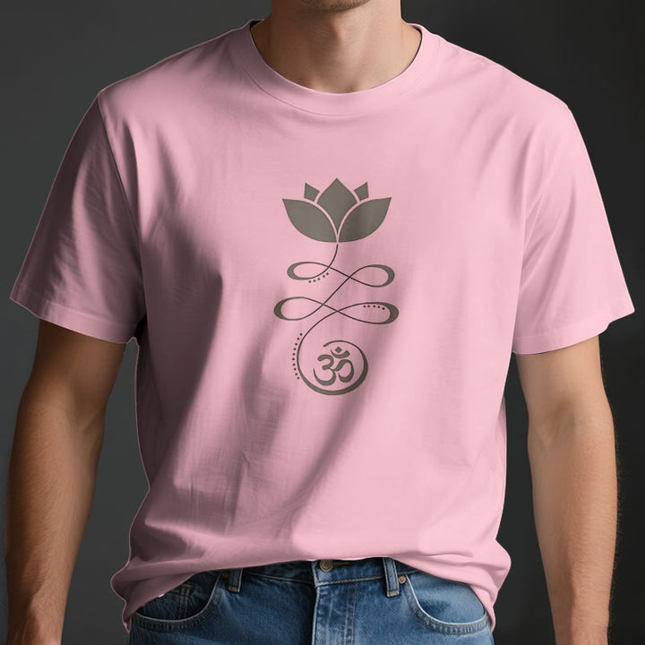Olivenorma Yoga Lotus Flower Om Símbolo Camiseta