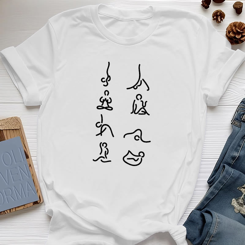 Camiseta de Olivenorma Yoga con movimientos de meditación