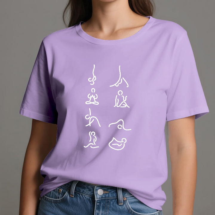 Camiseta de Olivenorma Yoga con movimientos de meditación