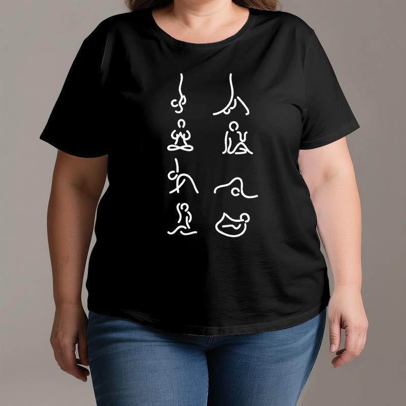 Camiseta de Olivenorma Yoga con movimientos de meditación