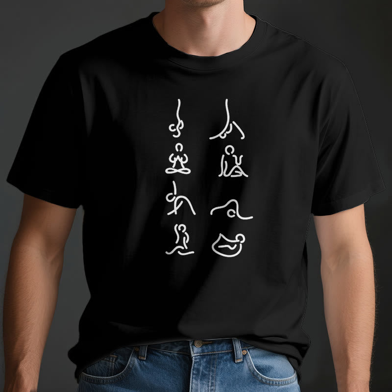 Camiseta de Olivenorma Yoga con movimientos de meditación